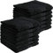 REDBEST Handtuchset, Frottierset 12er-Pack Chicago schwarz Größe 50x80 cm - saugstark, strapazierfähig, ideal für Reisen, Sport (weitere Farben)