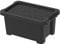 Rotho Evo Easy Aufbewahrungsbox Deckel, Kunststoff (PP recycelt), schwarz, 4l, (27,2 x 17,4 x 12,9 cm)
