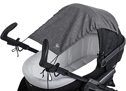 Altabebe AL7011-33 Sonnensegel Lifeline mit UV Schutz für Kinderwagen/Buggys, hellgrau