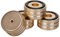 Piedino di Isolamento per Altoparlanti, 4 Pezzi 40 X 20 Mm in Alluminio Piedini di Isolamento per Altoparlanti, Piedini di Isolamento per Giradischi HiFi in Gomma Antiscivolo, per Misuratore di(oro)