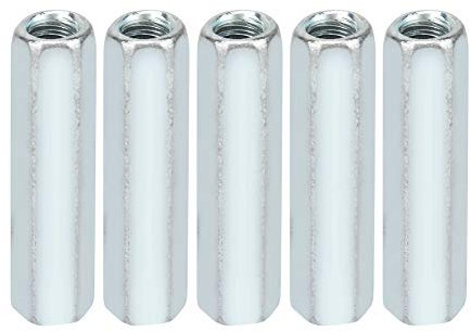 Nimomo Manguito Roscad,Tuerca largas Separador 5 Piezas M6 * 40 Tuerca de Varilla Larga Hexagonal Tuerca de Manga Hexagonal Sujetadores roscados