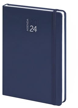 Tagesplaner 2023 12 Monate 324 Seiten S/D/A 15 x 21 Cm | Tagesplaner 2023 Aus weißem Papier Mit 2 Farben Druck | Planer 2023 mit Informationseinlagen Und Karten (Blau S. Curro)