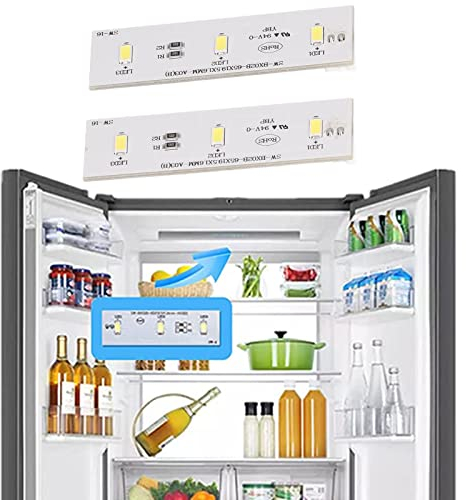 Spacnana 2 Pièces Réfrigérateurs de Remplacement Panneau Lumineux LED Congélateur Réfrigérateur Barre Lumineuse pour SW BX02B DC 12V