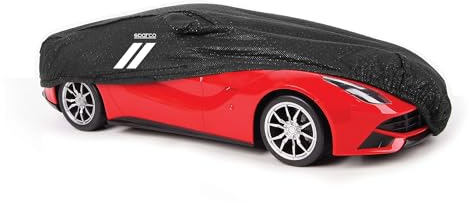 SPARCO Auto Schutzhülle Autoabdeckung Schwarz Vollgarage Abdeckung Autogarage XL