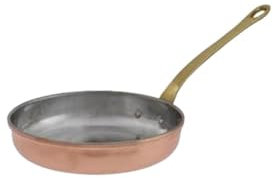ich-zapfe.de Bratpfanne, Kupferpfanne - aus Kupfer und Messing, 14cm