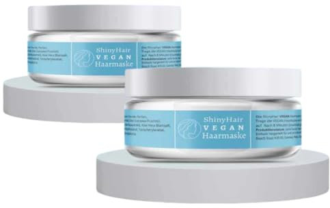 Shiny Hair Haarmaske für sehr trockenes Haar - vegane Haarkur für extrem geschädigtes und blondiertes Haar - Keratin Haarpflege für kaputtes Haar - Conditioner mit anti frizz hair care