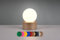 lightling Tischlampe Cordula, mit Fuß aus coffeefarbigem Metall, Glasschirm weiß, On/Off Touch-Funktion, exkl. 1 x E14 max. 25W, Ø 12 cm, Höhe 17 cm