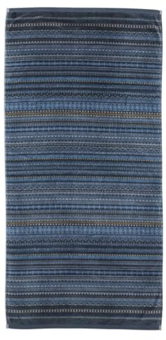 Pip Studio Geometric Print Duschtuch Dark Blue 70x140cm (1 Stück)