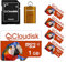 Cloudisk Pack of 5 Parrot-Prime Micro SD Card 1GB Flash Memory Card C4 with SD Adapter, Card Reader (1GB)