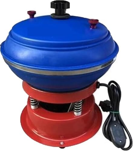 8 inch Jewelry Vibration Polishing Machine, 130W 6.2L Electric Vibrating Tumbler Vibratory Rock Tumbler Bowl Tumbling Polishing Machine Convenient Operation