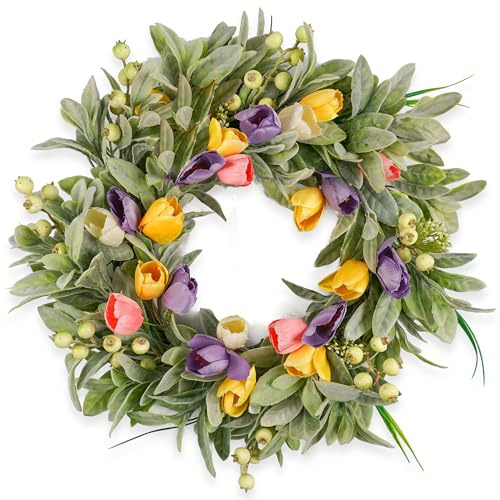 HomeKaren Tupid Kranz, 56 cm, Grün, Feste, Garten