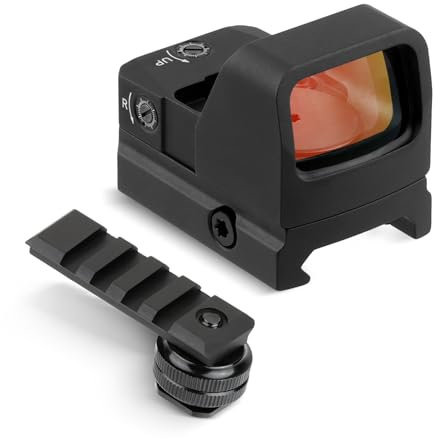ToopMount 1 x 23 mm Kamera-Sucher, mehrfach beschichtetes Monokular mit Blitzschuh-Halterungsadapter, kompaktes IPX7 wasserdichtes 1500 g stoßfestes Teleskop, Shake Awake Sucheroptik