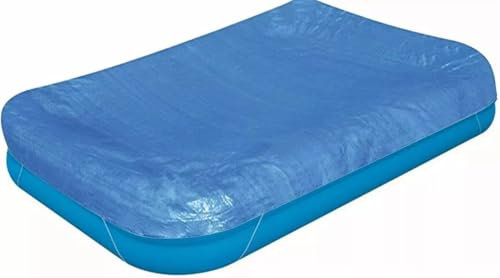 EZ Pack - 6FT/200cm Rectangle Swimming Pool Cover, EXTRA STRONG, Inflatable Pool Cover with Drawstrings, Outdoor Garden Dust Pool Cover Rainproof Protector, with Drawstrings
