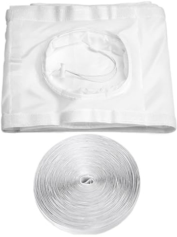 Sliding Door Seal Kit, Adjustable Portable Air Conditioner and Dryer, Drawstring Design Weatherproofing Products, Easy Install For 5.9 Inch AC Exhaust Hose