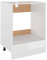 HOMTAKIE Armario de horno blanco brillante 60x46x81,5 cm Madera de ingeniería