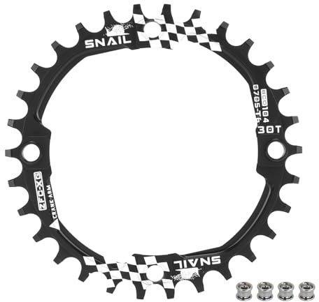 BESNIN 104 BCD Plato 30T 32T 34T 36T 38T 40T 42T 44T 46T 48T 50T 52T Platos Narrow-Wide de Single-Speed para Bicicletas de Carretera, BMX y MTB de 7/8/9/10/11/12 Velocidades