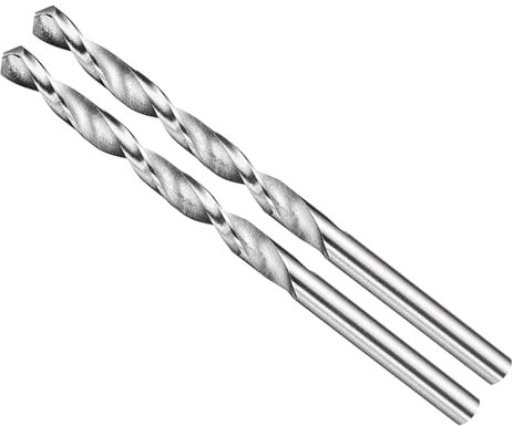 METALLIXITY 4mm Foret Hélicoïdal, 4241 Acier Rapide Tige Droite Non Revêtue (Brillant) 118°, Mèche à Creuser pour Bois Plastique Fer Cuivre Aluminium Métal, Forets à Métaux Acier Doux - 2PCS