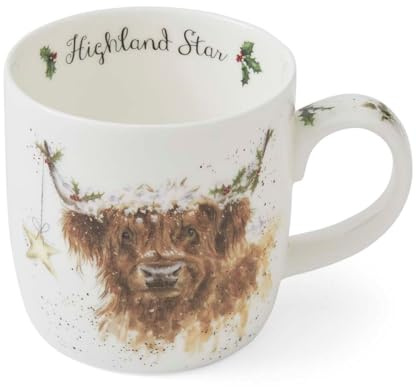 Wrendale Designs Porzellan-Becher Highland Star | WP-MMUW5629-XS