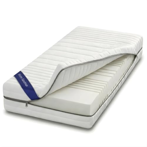 Mister Sandman Kaltschaummatratze 90x200 cm – Wendematratze H2/H3, 7-Zonen, 25 cm Höhe, atmungsaktiv, Waschbar Bezug, allergikergeeignet