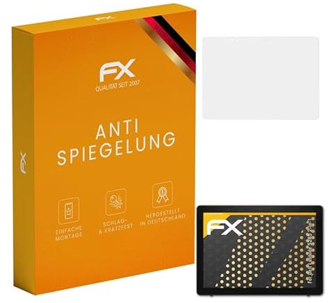 atFoliX Panzerfolie kompatibel mit Dell Latitude 5285 2-in-1 Schutzfolie, entspiegelnde und stoßdämpfende FX Folie (2X)