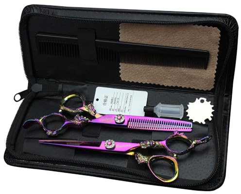 5.5 Zoll professionelle Frisur Schnitt 440c hohe Härte Edelstahl Salon Friseur Haar trimmen und dünner werden Haar Schere Sets