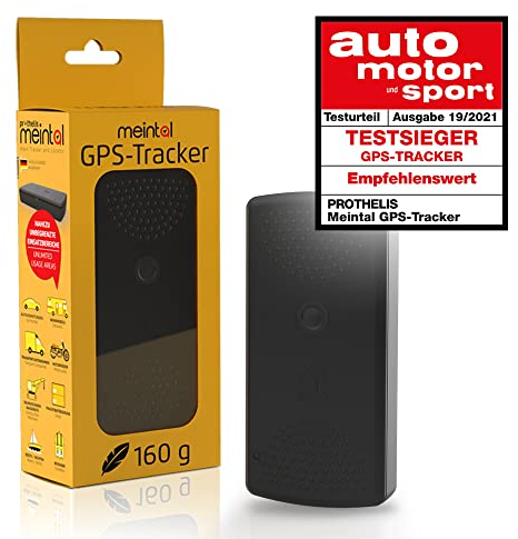 Prothelis Meintal GPS Tracker Auto Wohnmobil Motorrad mit Akku Laufzeit bis 500 Tage | Peilsender mit App KFZ Diebstahlschutz GPS Live Tracking | Fahrzeugortung GPS Sender Fahrzeug Tracker GPS Ortung
