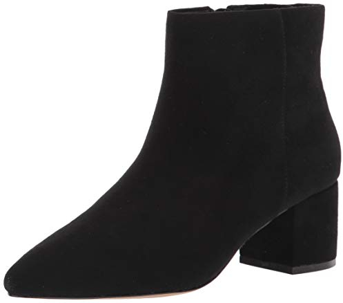 The Drop, Jessi, Stivali da Donna, con Cerniera Laterale e Tacco Largo, Nero, 39