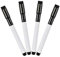 TMS Whiteboard Marker, Magnetic Dry Wipe Pens with Eraser Tip for Home, Office and School | Works great with Dry Erase Meal Planners and Weekly Organisers (Black, 4 Pack)