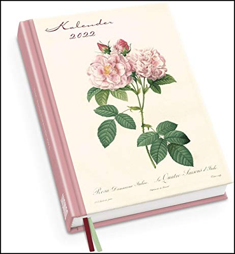 Redoutés Rosen Taschenkalender 2022 ? Terminplaner mit Wochenkalendarium ? Format 11,3 x 16,3 cm
