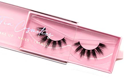 Tia Cosmetics® Faux Mink Lashes | 3D Wimpern | handgefertigte Künstliche Wimpern | wiederverwendbar | Seidenfasern 100% Vegane Lashes | Tierversuchsfrei