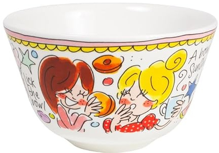 Blond Amsterdam Schale Rosa Rand, 14cm | Keramik, Rosa Rand Design, Für Frühstück & Snacks, Mikrowellengeeignet, Handwäsche empfohlen