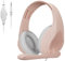 Gaming Headset with Microphone, Anivia A9 Headset for Xbox One, PS5, PC, Switch, Gaming Headphones Audifonos Gamer with Noise Cancelling Mic, Surround Sound Stereo, Over Ear（Rose Gold）