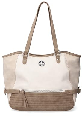 Rieker Damen H1499 Shopper, beige
