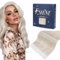 Fshine Invisible Tape Hair Extensions, White Blonde Tape in Hair Extensions Real Human Hair, Natural Remy Hair Extensions for Women, Silky Soft Glue in Hair Extensions, 14 inch 50g 20Pcs #1000