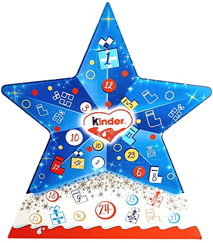 Kinder Adventskalender in Sternform, 169 g