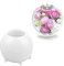 BYNYXI Silikonform Teelichthalter Rund, DIY Kugel Kerzenständer Herstellung Kristall Epoxidform Teelichthalter Runde Candle Hoder Display Gießformen Kerzenhalter für Wohnzimmer Desktop-8.5cmx7.3cm