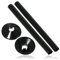 SPARES2GO Radiator Pipe Covers Shroud Collars Sleeve Black 15mm x 200mm