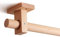 Gardinenstangen-Set aus Holz Für Windows, 29mm Durchmesser Dekorativ Vorhangstange Mit 2 Halterung Und Schrauben Schwerlast Einzel Gardinenstangen Für Schlafzimmer Küche Fenster Tür-B-100CM