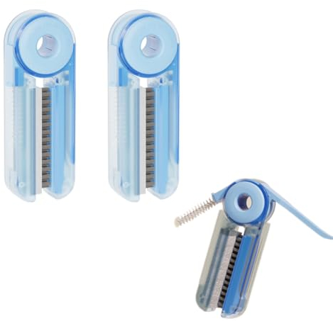 4 in 1 Cup Lid Gap Cleaning Brush, Multifunctional Rotatable Foldable Water Bottle Cap Cleaner, 2Pcs Kettle Cover Cleaning Tools,Top and Gap Clean Gadget/25 (Color : Blue)
