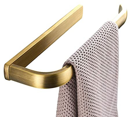 Retro Messing Turm Kleiderbügel Haushalt Badezimmer Handtuchhalter Handtuch Hängende Metall Handtuchstange Badezimmer Hardware Dekoration Zubehör 29,5 cm/Messing Lucky Star