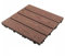 Interlocking Garden Floor Tiles,Interlocking Deck Tiles,Square Connect Flooring,DIY Splicing Flooring for Patio Balcony Bathroom(Brown,5 pieces)