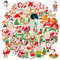 200 Adesivi Natalizi Decorativi Stickers Bambini Attacca Stacca Natale Impermeabili per Natale Regalo Decorazioni