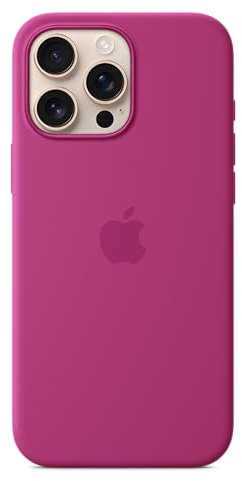 Apple iPhone 16 Pro Max Silicone Case with MagSafe - Fuchsia 