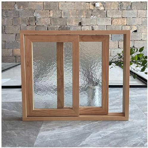 LXLZYXSF Ventana Correderas Casa De Madera Ventana Corredera Horizontal con Vidrio Templado Waterwave De 5mm De Espesor, Baño Pequeño/Invernadero/Gallinero, Personalizable(WxH-41x29(104x74cm))