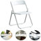 Stapelbare Klappstühle aus Kunststoff für Veranstaltungen, Büro, Hochzeit, Party, einfache Lagerung, ergonomisches Design, 136 kg Kapazität