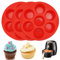 3 Piezas Molde Magdalenas Air Fryer,7 Agujeros Moldes Magdalenas Horno Silicona,Antiadherente Moldes Muffins para Freidora de Aire,Molde Magdalenas Horno de Aire para Cupcakes Brownies Tartas Pudding