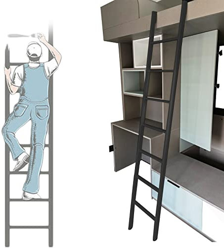 Scaletta per letto a castello da pavimento per rimorchio, dormitorio, 1,5 m, per letto a soppalco, per bambini, adulti, anziani, letto matrimoniale, scaletta laterale a castello