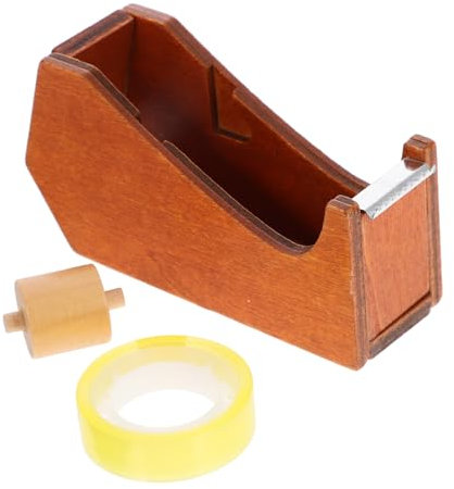 SOLUSTRE Klebebandabroller Holz Tierform Kompakter Klebebandschneider Für Schreibtisch Tragbarer Klebebandspender Mit Einfacher Schneidefunktion Multifunktional Für Büro Und Zuhause
