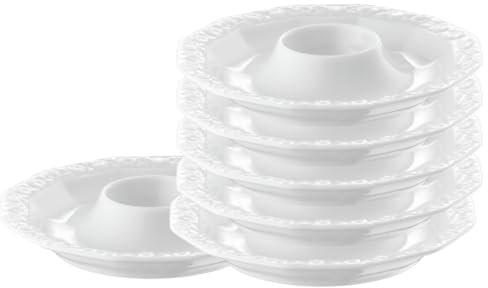 Rosenthal Maria Weiss Eierbecher mit Ablage Set6