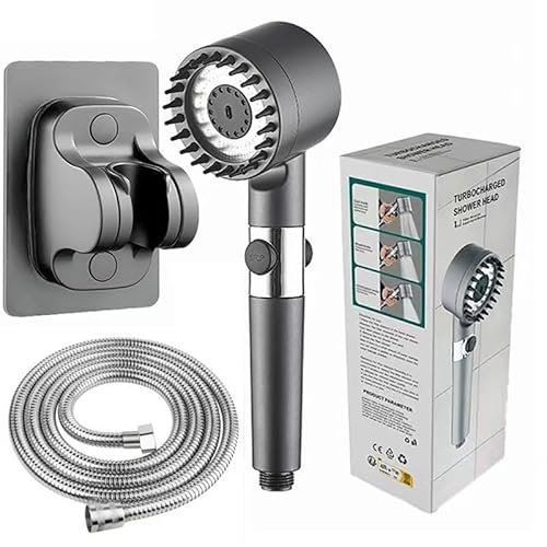 Soffione doccia Dai spray powerful booster shower head bathroom filtro shower rosette mano spray con tubo in acciaio inox da 1,5 m